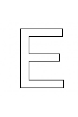 Раскраска Знаменитая буква Е