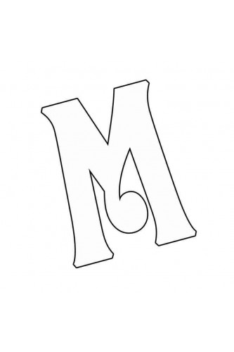 Раскраска Необыкновенная буква М