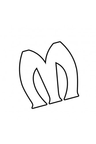 Раскраска Особенная буква М