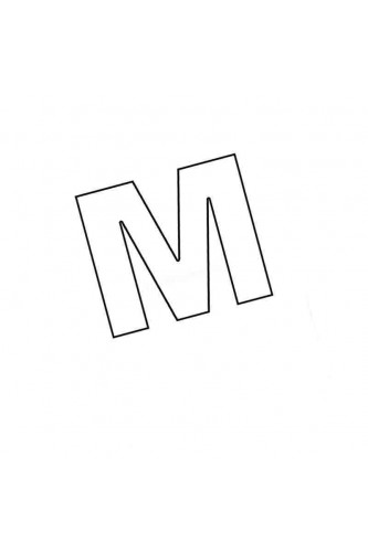 Раскраска Поразительная буква М