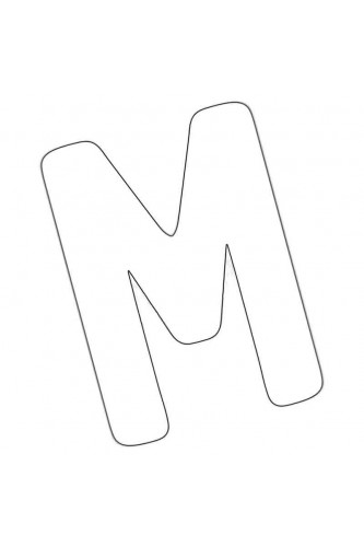 Раскраска Прекрасная буква М