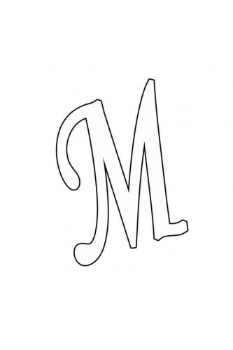 Раскраска Прописная буква М