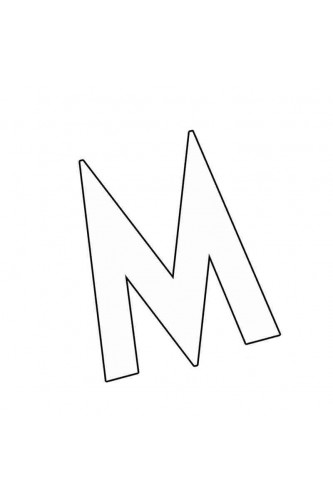 Раскраска Странная буква М