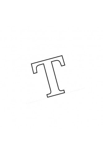 Раскраска Обычная буква Т