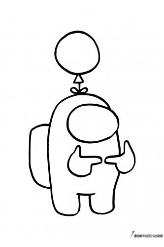 Амонг Ас персонаж с шариком