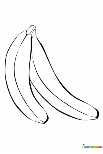 Раскраска Бананы