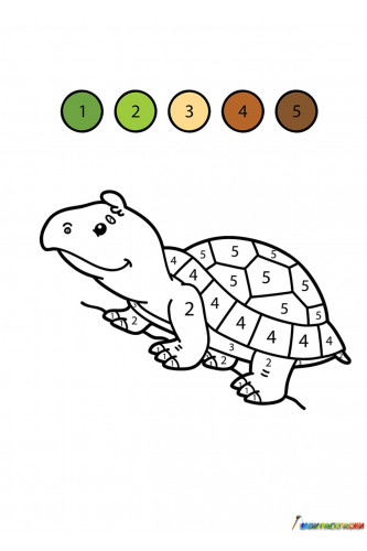 Черепаха по цифрам