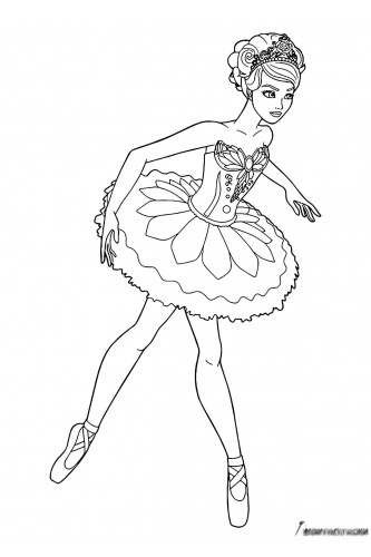 Раскраска Девочка балерина