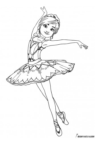 Раскраска Фелис из мультфильма Балерина скачать и распечатать бесплатно ...