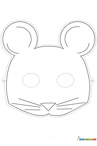 Раскраска Маска мышка