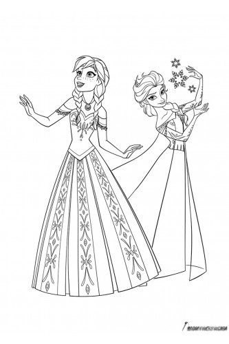 принцессы Анна и Эльза