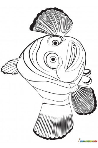 Раскраска Рыбка Марлин