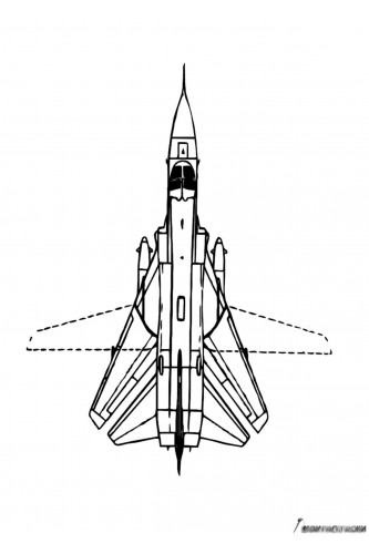 Раскраска Самолет СУ-24