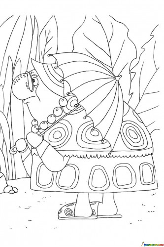 Тётя Мотя с зонтом