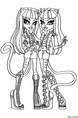 Монстр Хай Мяулоди и Пурсефона