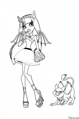 Рошель Гойл и гриф-горгулья Ру