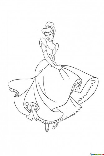 Принцесса Золушка в бальном платье