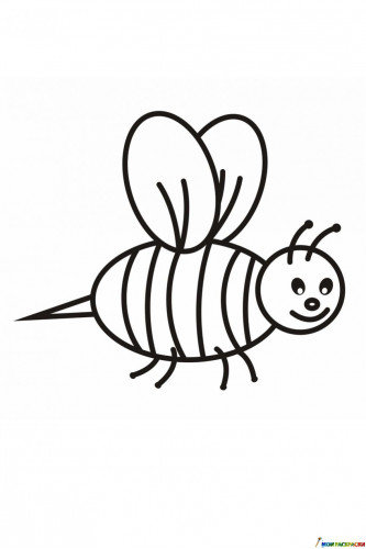 Раскраска Пчелка