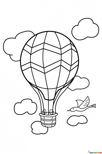 Раскраска Воздушный шар