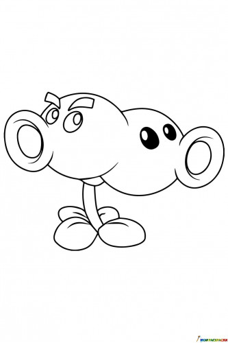 Раздвоенный горох из Зомби против растений