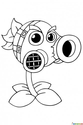 Токсичный горох из Зомби против растений