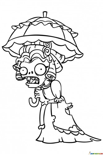 Зомби с зонтиком